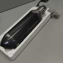 Exhaust Muffler Carbon Fiber 1.5-2"Inlet with Removable DB Killer for Street/Sport Motorcycles and Scooters with 38-51mm Diameter Exhaust Pipes