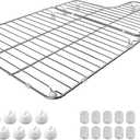 K-6449-ST Kitchen Sink Rack for Kohler Whitehaven K-5826 & K-5827  304 Stainless Steel Sink Protector Grid, Fits 26.18"x14.76"