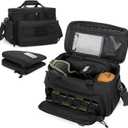 DSLEAF Gun Range Bag with 2 Pistol Cases, Pistol Range Bag with 12X Magazine Slots, Range Bags for Handguns with Padded Shoulder Strap for Easy Carrying