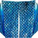 color cosplayer Mermaid Gloves Fish Scale Arm Sleeves Print Fin Halloween Costume Accessories for Women and Girls