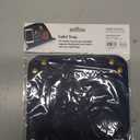 Juvale Leather Catchall Valet Tray for Phone, Keys, Wallet (Navy Blue, 6.9 x 2.2 in) Pack Of 3