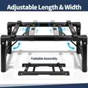 Mini Split Stand, Heavy Duty AC Stand for 9000-36000BTU AC/Heating System/Ductless Air Conditioner, Adjustable Anti-Vibration Mini Split Stand, 440Lbs Mini Split Bracket, Heavy-Duty Condenser Stand