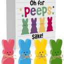 3 x WOHOHOHO 5Pcs Easter Bunny Wooden Dcor, 4 Pcs Bunny with Funny Easter Bunny Wooden Box Sign, Oh for Peeps Gift Wood Rabbit Tiered Table Decor for Farmhouse Kitchen Bathroom Office Party Supplies