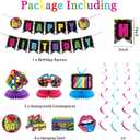 Holkcog 80s Party Decorations, 80s Theme Birthday Party Decorations Supplies, 1980s Party Supply With Back To The 80's Banner Backdrop , Radio and Rock Guitar Ballons, 90s Theme Birthday Decor women