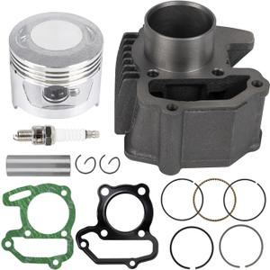 RANSOTO 80cc Engine Rebuild Kits Piston Cylinder Top End Kit Compatible with Yamaha 1985-2008 Badger YFM 80 Raptor 80 Grizzly 80 Moto 4 Replace 22K-11311-02-00