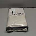 100% Blackout Shield Linen Blackout Curtains for Bedroom 84 Inches Long, Back Tab/Rod Pocket Living Room Drapes, Thermal Insulated Blackout Curtains 2 Panels Set, 50" W x 84" L, Cream