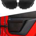 JeCar Rear Door Storage Pockets Organizer Box for 2011-2018 Jeep Wrangler JK 4-Door, Net Replacement, Interior Accessories, Black