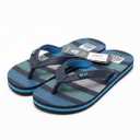 Kid's Ahi Deep Sea Stripes Flip Flop, Size 1