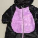 Eadrioss Black Cat Costume for Toddler Baby Girl Boy Halloween Costumes Fuzzy Warm Fall Winter Clothes Halloween Cats Outfit (3-6 Months)