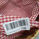 Large Picnic Basket with Handles, Handwoven Water Hyacinth with Removable and Washable Lining, Oval Basket for Camping, Outdoor, Gift, Home Decor, Red