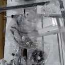 DWVO Farmhouse TV Stand for 65 inch TVs, LED Entertainment Center with Storage, TV Console with Power Outlets, Wooden Bar Coffee TV Table with Shelves for Living Room (Rustic White)