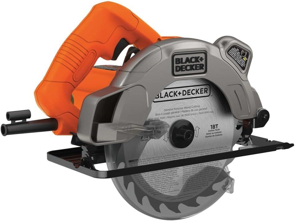 BLACK+DECKER 7-1/4-Inch Circular Saw with Laser, 13-Amp (BDECS300C)