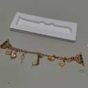 DaQin Stylish Metal Band for Apple Watch Bands Women 40mm 41mm 42mm 44mm 45mm 46mm 38mm, Bling Dressy Apple Watch Band Charms Bracelet Designer Strap for iWatch Series 11 10 9 8 7 6 5 4 3 2 1 SE (Rose Gold- Perfume)