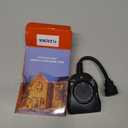 Flexoria Outdoor Timer Outlet Waterproof, Dusk to Dawn Light Sensor Timer, 2 Grounded Electrical Outlets for Christmas Lights, 15A/ 1875W, ETL Listed (1 Pack)