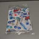 Men's Hawaiian Shirt Funky Blue Beach Printed Tropical Beach Shirt Casual Button Down Short Sleeve Floral Shirts Tops (XXL)