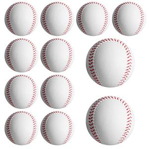 Baisidiwei Soft Baseballs, Foam Baseballs for Kids Teenager Players Training Balls 12Pcs Foam Baseballs Training Balls for Hitting and Indoor or Outdoor Play