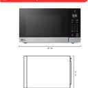 LG 0.9 cu. ft. Small Countertop Microwave, 1000 Watt, Stainless Steel