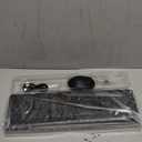 Wireless Keyboard and Mouse Combo, RGB Backlit, Rechargeable & Light Up Letters, Full-Size, Soft Typing, Sleep Mode, 2.4GHz Quiet Keyboard Set for Mac, Windows, Laptop, PC, Trueque (Black)