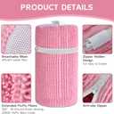 Shoe Bags for Washing Machine, Shoes Laundry Bag Reusable Shoe Washing Bag for Sneaker Men and Women All Shoe Types Sizes (Set of 2, Pink)