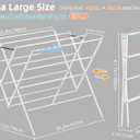 Drying Rack Clothing,35.4in Long Drying Poles Large Clothes Drying Rack, 38.2in