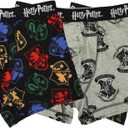 Bioworld Harry Potter Hogwarts House Crest Mens 2-Pack Boxer Briefs (XX-Large, Multicolored)