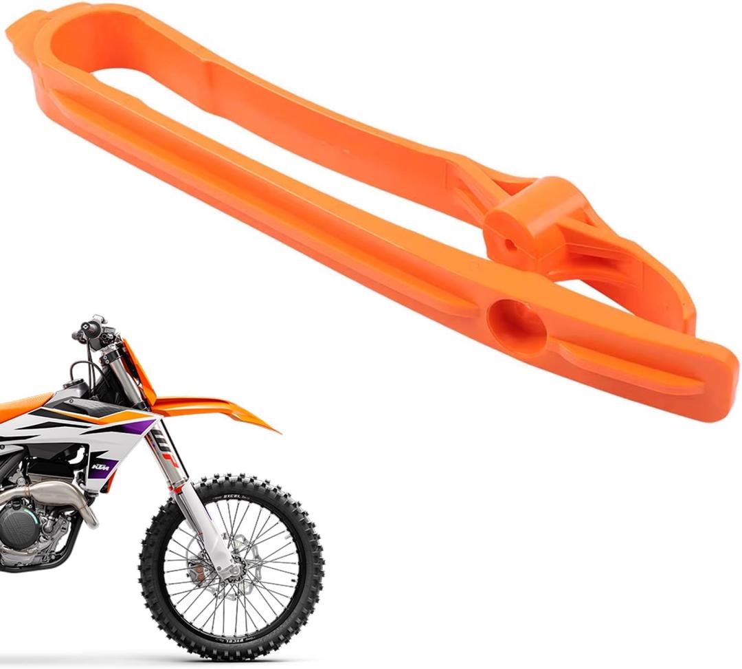 POWERPARTS Swingarm Chain Slider Guard Orange for KTM SX SX-F XC XC-F EXC 125/150/250/300/350/450/500 - Replaces OEM Part A46004066000