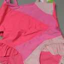 YOUNGER TREE Toddler Girls Two Pieces Swimsuit Color Block Stripe Swimwear Summer Beach Bathing Suit 18M-5T Size 11-12 Y
