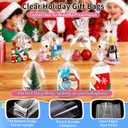 Soarvita Cellophane Bags 8x11x3.2 Inch, 50 Pcs Clear Plastic Gift Bags with Bottom Gusset for Stand-Up Display, Medium Cello Gift Wrap for Goodies, Treat, Candy, Party Favors, Includes 60 Gold Ties