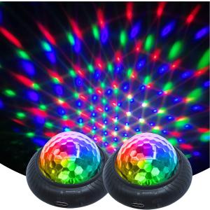 Mini Disco Party Light Night Light 2 in 1 Flashes with Music Sound Activated Multicolor Disco Ball Rechargeable Battery Operated Mini Disco Ball Suitable for Indoors/Outdoors