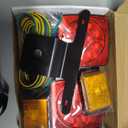 fouwick LED trailer lights Kit, 12V Submersible Tail Marker Lights Wiring Lamp Harness for Boat Car Truck RV Utility snowmobile turn signal license plate stop reverse Trailer Accessories