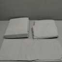 pc Light Gray Sheet Set with Duvet (Full Size) Bundle - Bed Set Includes Fitted Sheet, Flat Sheet, Duvet Cover & Pillow Cases/Shams - Hotel Luxury Bedding - Easy-Fit - Breathable & Cooling Duvet Set