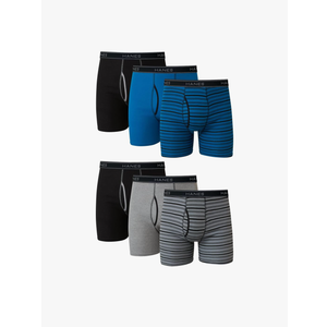 Hanes Men's Boxer Briefs, Cool Dri Moisture-Wicking Underwear, Cotton No-Ride-up for Men, Multi-Packs, Medium