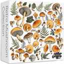 Vintage Mushroom Puzzle 1000 Pieces, PICKFORU Retro Plant Puzzles for Adults Leaves, Hard Unique Nature Art Theme as Home Decor