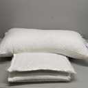 Pillows Queen Size Set of 2, Soft Bed Queen Pillows for Sleeping, Down Alternative Pillows 2 Pack for Back, Stomach or Side Sleepers, Fluffy Cooling Hotel Pillows, Machine Washable (White)