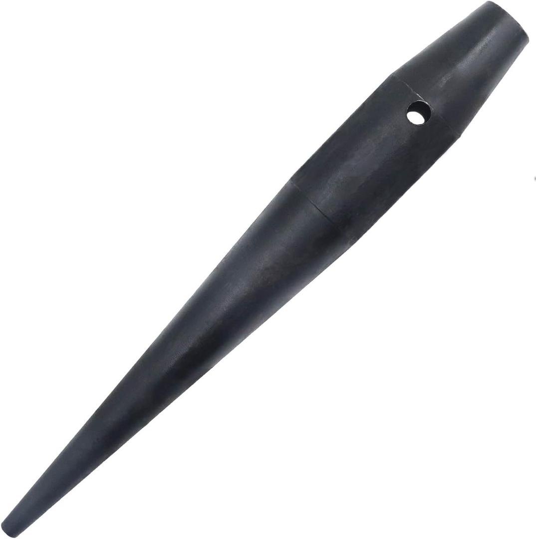 Bull Pin Heat-Treaded Steel Ironworker Tools With Black Finish and Tether Hole, Iron Workers Tool, 1-5/16-inch x 10 Inch