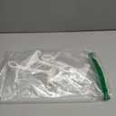 3 Pcs Acrylic Clip on Sign Holder with Clamp 8.5 x 11 Inch Retail Store Signs Displays Double Sides Swivel Signage with PVC Card Clothing Price Hanging Signage for Supermarket Business