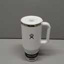 Hydro Flask Travel Tumbler with Handle, Lid and Straw - Insulated Stainless Steel in 40 Oz White