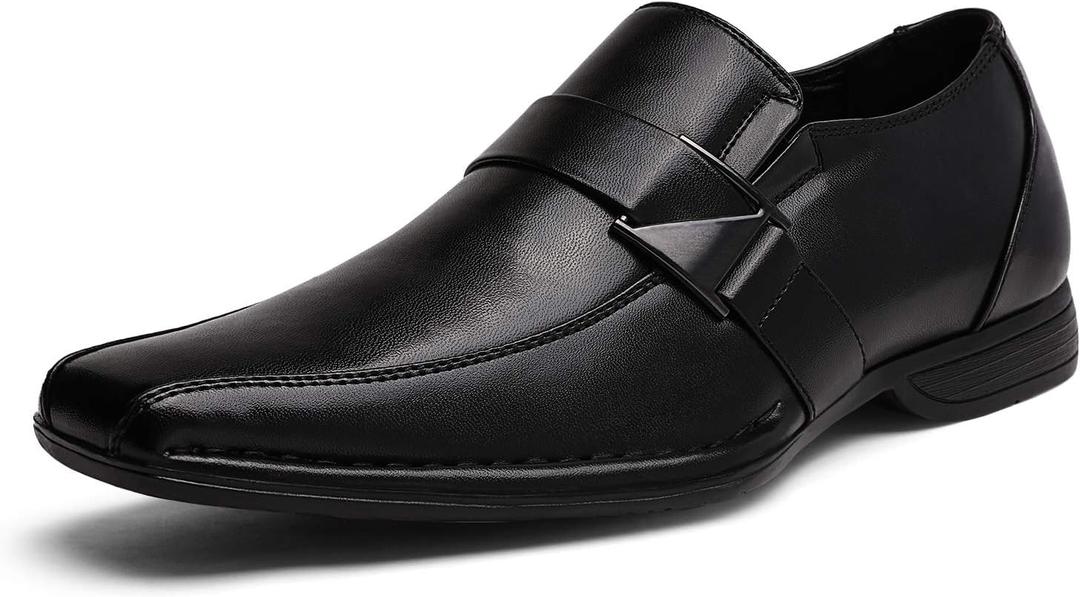Bruno Marc Men's Giorgio Leather Lined Dress Loafers Shoes (13, 03-black)