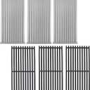 17" Grill Grates and Emitter for Charbroil TRU Infrared 3-Burner 463242516 466242515 466242516 466242615 466242616 463355220 463342420 Grill Parts for Charbroil Grill Replacement Parts