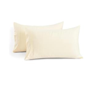 1000 TC Ivory Standard Pillowcases Set of 4 100% Egyptian Cotton Pillow Cases with Long Staple Cotton & Sateen Weave, Silky Soft Hotel - Like Bed Pillow Covers for Comfy Sleeping, Snug Fit
queen size 20×30 "