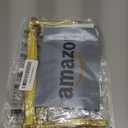 Clear Preppy Patch Makeup Bag, SPF Chenille Letter Bag for Beach, Clear Pouch with Zipper, Preppy Travel Bags Cosmetic Toiletry Bag for Women Girls Teens (Gold)