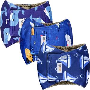 Grecle Reusable Dog Diapers Male 3Pcs, Premium Washable Belly Bands for Male Dogs XLarge, High Absorbing Male Dog Wraps for Doggie Puppy Excitable Urination and Training, XL