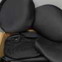 Skechers Memory Foam Car Seat Covers, Thick Cool Touch Fabric Seat Covers, car seat Protector Full Set, Airbag Compatible, Automotive Comfort Protection for Most Cars, Vans, Trucks, SUV, Black