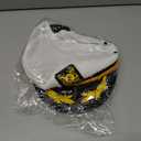 NOLITOY Captain Hat for Adults, Shape-Retaining Sailor Hat for Men Women: Nautical Yacht Captain Costume with Embroidered Brim for Cosplay Cruise Party Attire White