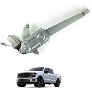 741-674 Front Left Driver Side New Window Regulator with Motor Fit 1981-1996 Ford F-150/F-250/Bronco 1981-1983 Ford F-100 1988-1997 Ford F-450 Replacement F6TZ1523209-AA