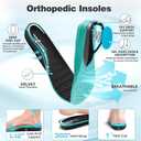 OrthoComfoot Men's Orthopedic Diabetic Wide Walking Shoes: Comfortable Plantar Fasciitis Fashion Sneakers with Arch Support for Swollen, Casual Hammer Toes Shoes for Foot and Heel Pain Relief (K1-black)