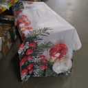 Christmas Ball Holiday Printed Curtains, Floral Snowflake Decoration Curtains