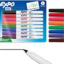 EXPO Dry Erase Markers, Low Odor Ink, Assorted Colors, Ultra Fine Tip, 8 Count - Whiteboard, Calendar, Organization, School Supplies