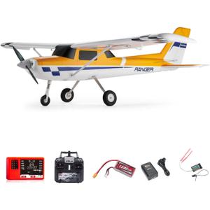Fms Rc Planes for Beginner 1220mm Ranger Reflex V3 Yellow Remote Control Airplane 4 Channel Hobby Rc Airplanes for Adults RTF (Include Control, Battery,Charger,) (Without Floats)