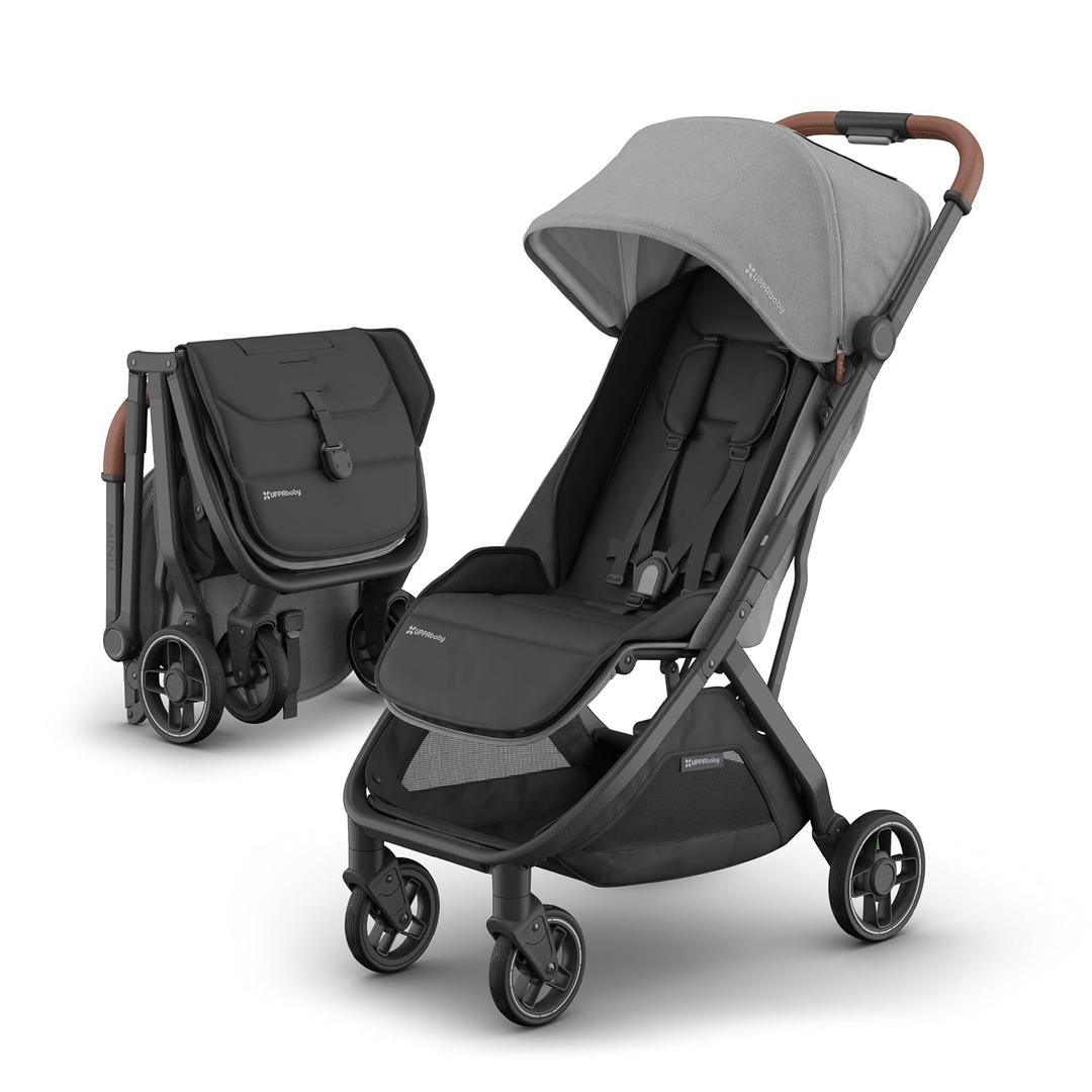 UPPAbaby Minu V3 Travel Stroller - Lightweight & Compact - Greyson